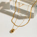 18K STAINLESS STEEL TARNISH FREE LAYERED NECKLACE | 40NK9550