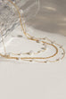 18K STAINLESS STEEL TARNISH FREE LAYERED NECKLACE | 40NK9551