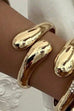 WIDE TEARDROP SHAPE BANGLE | 40B5186