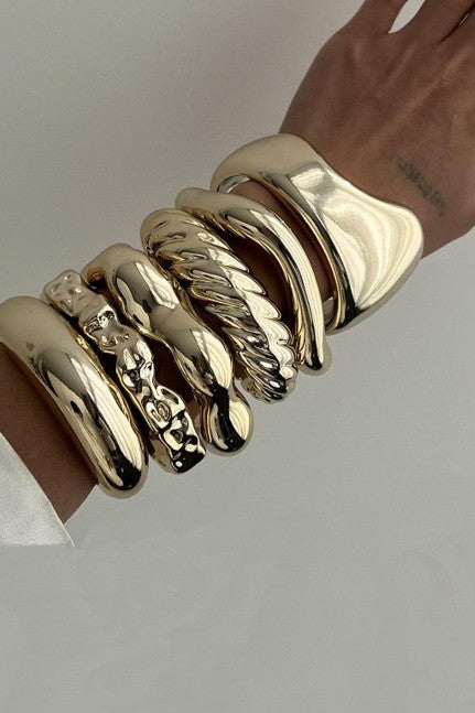 LUXURY IRREGULAR SHAPE CUFF BANGLE | 40B5187
