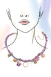CORD CHARM-PORCELAIN FISH HEART FLOWER NECKLACE | 80N92299
