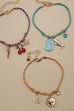 18K STAINLESS STEEL CORDED CHARM BRACELET | 40B5190