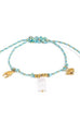 18K STAINLESS STEEL CORDED CHARM BRACELET | 40B5191