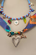 18K STAINLESS STEEL SCARF CHARM NECKLACE | 40NK9560