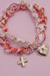 18K STAINLESS STEEL SCARF CHARM NECKLACE | 40NK9561