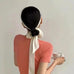 LONG SOFT SILKY SKINNY TWILLY SCARF NECKLACE WRAP | 40SC687