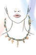 SCARF CHARM NECKLACE-FISH SUN PEARL HEART | 80N92321