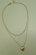 18K STAINLESS STEEL TARNISH FREE HEART NECKLACE | 40NK9566