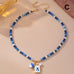 Colorful Beaded Tile Pendant Toggle Necklace | 80N93918