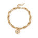 PUFFY HEART CHUNKY CHAIN STATEMENT NECKLACE | 40NK9577