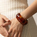 Color-Block Acrylic Stretch Cord Bracelet | 40B5195