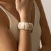Color-Block Acrylic Stretch Cord Bracelet | 40B5195