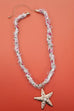 SCARF NECKLACE-INTERCHANGEABLE STARFISH SUN CHARM | 80N92337