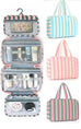 Striped Hanging Toiletry & Makeup Organizer Bag | 40P599