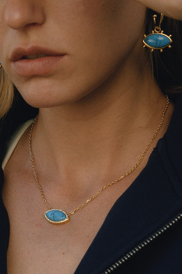 18K STAINLESS STEEL TARNISH FREE SEASHELL NECKLACE| 40NK9658