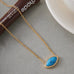 18K STAINLESS STEEL TARNISH FREE SEASHELL NECKLACE| 40NK9658