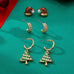 Holiday Santa Hat Pearl & X-mas Tree Earring Set | 80E63582