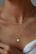 18K STAINLESS STEEL TARNISH FREE LAYERED NECKLACE | 40NK9592