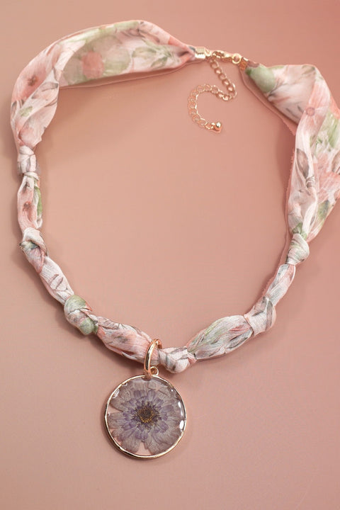 Handcrafted Scarf Interchangeable Charm Necklace | 80N92378