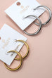 18K STAINLESS STEEL WATERPROOF TARNISH FREE HOOPS | 40E418
