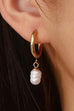 18K STAINLESS STEEL TARNISH FREE PEARL EARRINGS | 40E422