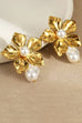 18K STAINLESS STEEL TARNISH FREE FLOWER EARRINGS | 40E423
