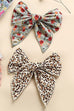 LARGE ANIMAL FLORAL BOW RIBBON HAIR CLIPS | 40H1012