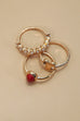 HEART STONE PEARL 3 RING SET | 80R131