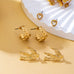 Botanical Bird Heart Crystal & Floral Earring Set | 80E63587