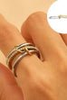 Stainless Steel Stackable Plain Band Rings Linked | 40R134