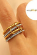Stainless Steel Stackable Plain Band Rings Linked | 40R134