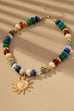 TRENDING HANDMADE CHUNKY BEADED CHARM NECKLACE | 80N92451