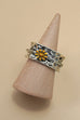 VINTAGE BOHO  TWO TONE SUNFLOWER STATEMENT RING | 80R091