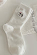 WOMAN ANIMAL DOG HALF CREW THROWBACK SOCKS | 40S02068