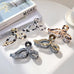 JUMBO ANIMAL LEOPARD PRINT BOW HAIR CLAW CLIPS | 40H1014