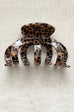 JUMBO ANIMAL LEOPARD PRINT HAIR CLAW CLIPS | 40H1016
