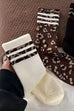 WOMAN ANIMAL LEOPARD HALF CREW THROWBACK SOCKS | 40S02071