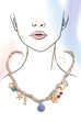 CORD CHARM-CHERRY FISH HEART FLOWER NECKLACE | 80N92300