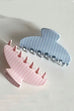 JUMBO STRIPE PLAID OVAL HAIR CLAW CLIPS | 40H1020