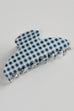 JUMBO STRIPE PLAID OVAL HAIR CLAW CLIPS | 40H1020