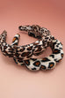 SPA SPONGE LEOPARD ANIMAL SCALLOPED HEADBAND | 40HB187