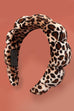 SPA SPONGE LEOPARD ANIMAL SCALLOPED HEADBAND | 40HB187