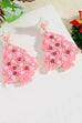 CHRISTMAS TREE SEED BEAD STAR DROP EARRING | 40E434