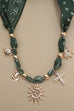 HANDMADE SCARF NECKLACE-SUNBLAST CROSS HEART MOON | 80N92552