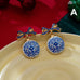 Vintage Botanical Christmas Ornament Bow Earrings | 80E63594