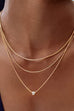 18K STAINLESS STEEL TARNISH FREE LAYERED NECKLACE | 40NK9610