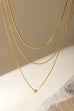 18K STAINLESS STEEL TARNISH FREE LAYERED NECKLACE | 40NK9610