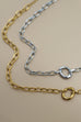 18K STAINLESS STEEL TARNISH FREE OVAL NECKLACE | 40NK9585