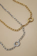 18K STAINLESS STEEL TARNISH FREE OVAL NECKLACE | 40NK9585