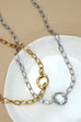 18K STAINLESS STEEL TARNISH FREE OVAL NECKLACE | 40NK9585